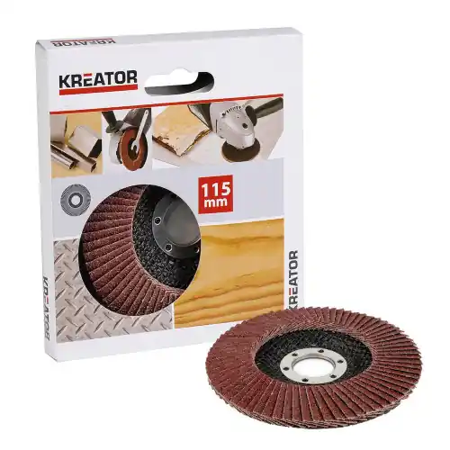 Offre Exclusive Disque à lamelle corindon – grain 60 – Ø 115 mm – Kreator