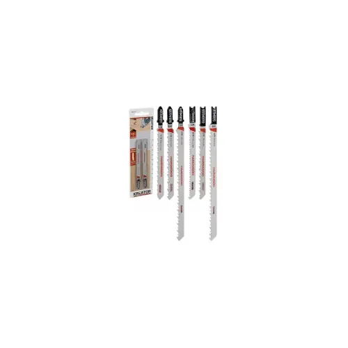 Nouvelle Collection Lames de scie sauteuse bi-metal pour bois dur 2 lames 152 mm 6 tpi (4 mm) ‘U‘ Lame longue matériaux épais – Kreator