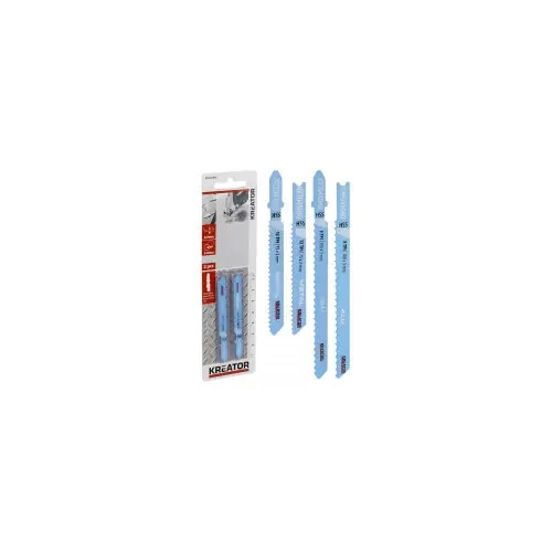 Acheter En Ligne Lames de scie sauteuse hss pour metaux 2 lames 100 mm 8 tpi (3 mm) ‘T‘ Aluminium - Kreator