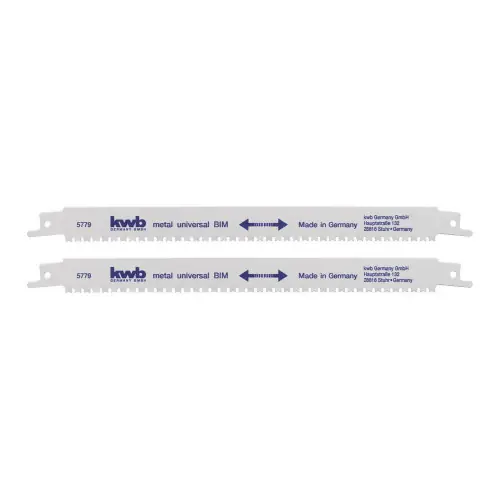 2 lames de scie metallique, denture en Bi-metal – KWB by Einhell Bon Plan