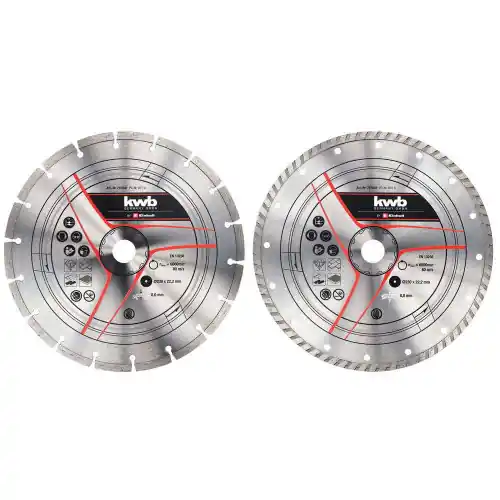 Certifié Disque diamant 230mm, 2 pièces – KWB by Einhell