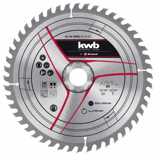 Offre Du Jour Lame de scie 250x30x3,2mm 48 dents – KWB by Einhell