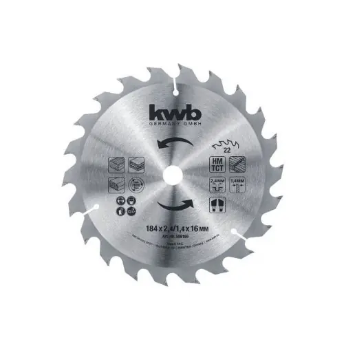 Lame de scie circulaire en carbure, 184X16mm, 22 dents - KWB by Einhell Commander Maintenant