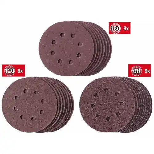 Nouvelle Collection Set de disques de ponçage125mm - KWB by Einhell