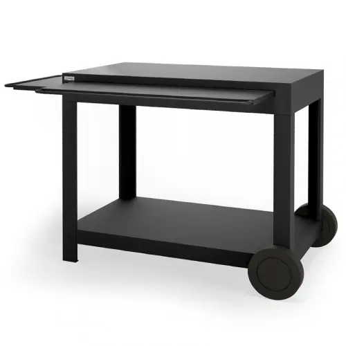 Desserte Exclusive Ingénieuse Noire - 122x89x75 cm - Poids 27,5kg - LE MARQUIER Super Prix