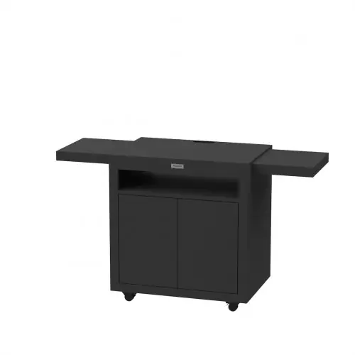 Bon Plan Desserte meuble 80 noire - Plateau 80 x 55 cm - Tablettes coulissantes - Origine France Garantie - LE MARQUIER