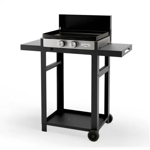 La Plancha Française gaz 250 Duo + Chariot et couvercle – LE MARQUIER Prix Bas