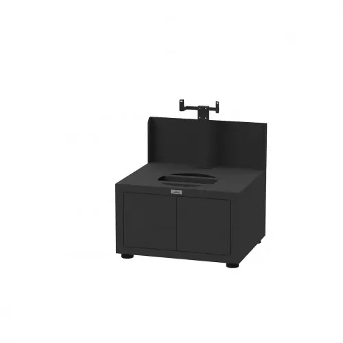 Soldes Meuble Egg noir - 80 x 70 cm - Pour Kamado taille L et M - Origine France Garantie - LE MARQUIER