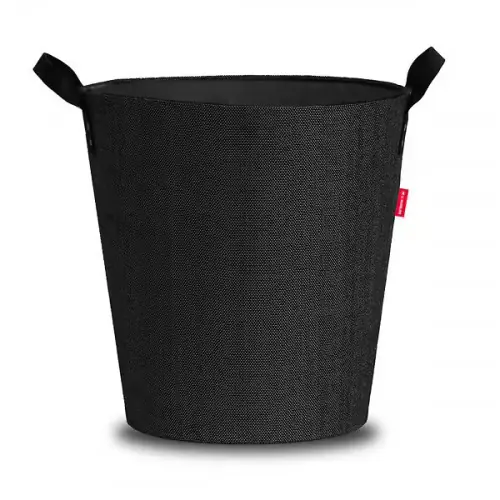 Panier à bûches et à granulés - Dama rond - noir - LE MARQUIER Commander Maintenant