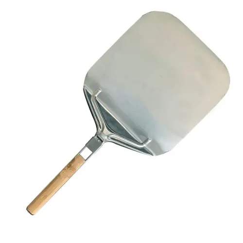 Pelle à pizza en inox à manche pliable en bambou – L.42 x P.32 x H.6 cm – LE MARQUIER Achetez Aujourd&rsquo;hui