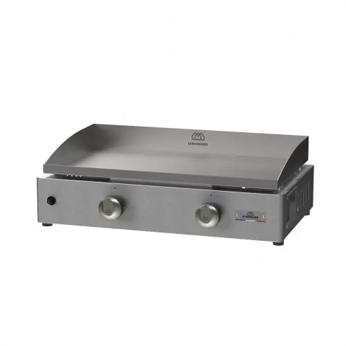 Prix Bas Plancha gaz inox 260 V2 – 2 brûleurs 4 kW – Plaque 57 x 34 cm – Origine France Garantie – LE MARQUIER