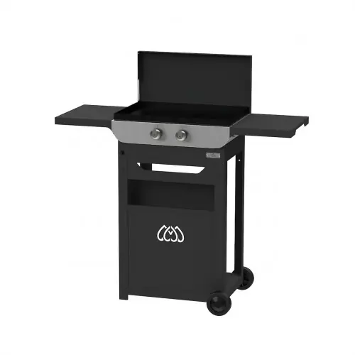 Plancha gaz Original 260 Duo Edition – Chariot noir – Couvercle inclus – 2 brûleurs – LE MARQUIER Réduction