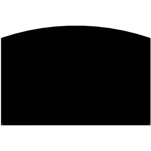 Bon Plan Plaque de sol - Demi-ronde noire - L.120xH.80 cm - Origine France - LE MARQUIER
