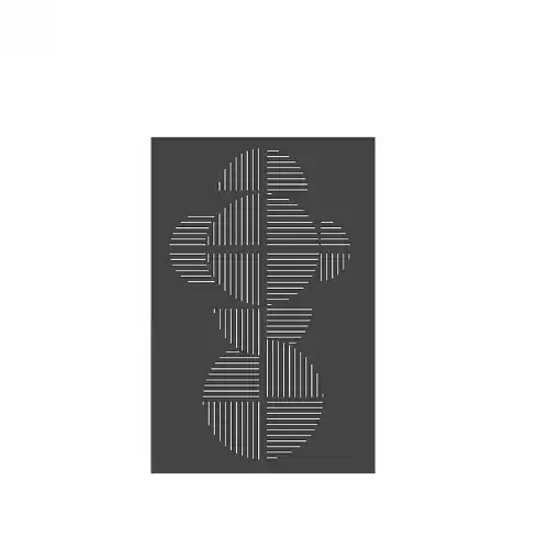 Authentique Plaque murale - Futura noire - L.80xH.120 cm - Origine France - LE MARQUIER