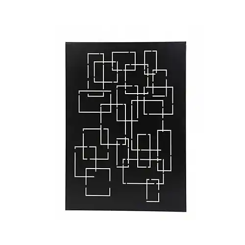 Promotion Plaque murale - Géométrie noire - L.80xH.120 cm - Origine France - LE MARQUIER