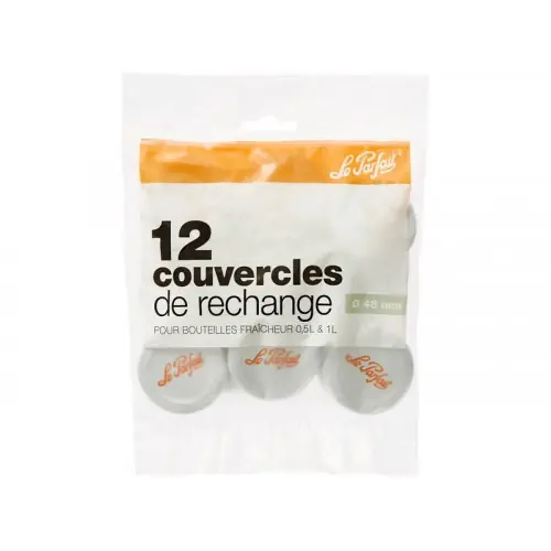 Vente Flash Lot de 12 capsules bouteille fraîcheur to48 blc – LE PARFAIT