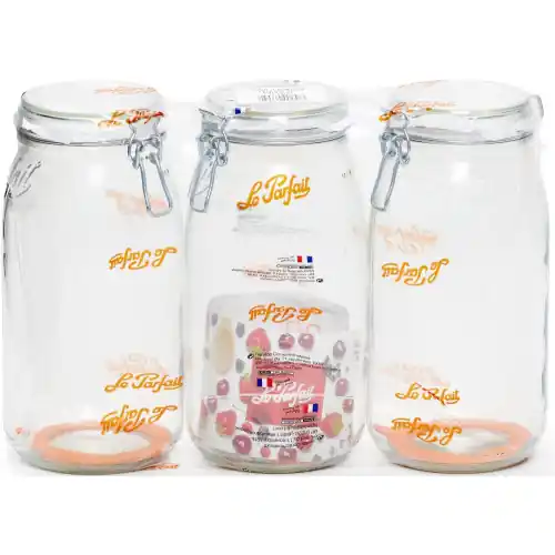 Offre Du Jour Lot de 3 bocaux LE PARFAIT Super 3L – LE PARFAIT