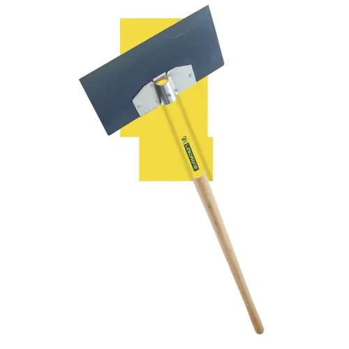 Usine Directe Grattoir de coffrage 30 cm avec manche bois 110 cm – lame acier trempé et douille intégrée – Leborgne