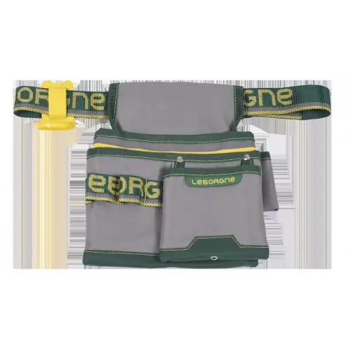 Expédié Aujourd'hui Maxi poche textile avec ceinture Batipro 24 cm - porte-tenaille et porte-marteau intégrés - Leborgne
