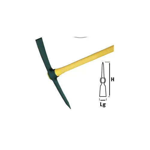 Seulement Aujourd'hui Pioche de terrassier douille ovale 2 kg - sans manche - Leborgne