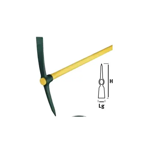 Pioche terrassier douille ronde 2 kg - sans manche - Leborgne Prix Promo