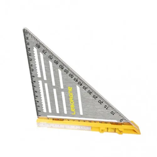 Produit De Marque Équerre à pivot 195 x 200 mm – réglet métallique et niveau intégré – Leborgne