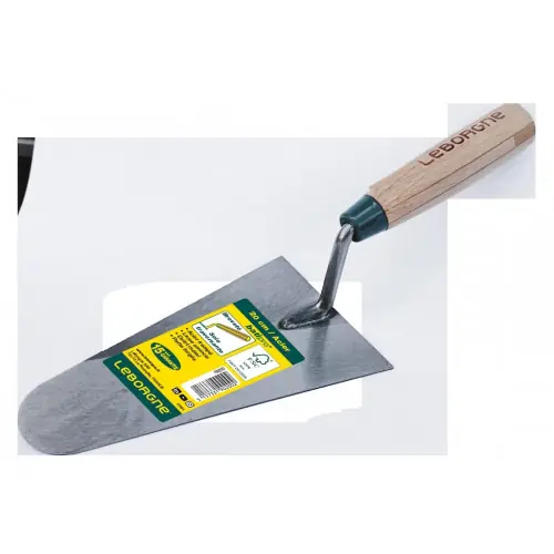 Truelle ronde Batipro 20 cm manche bois – lame souple en acier trempé – Leborgne Certifié