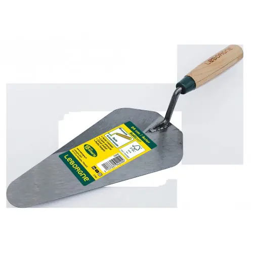 Certifié Truelle Sorby Batipro 24 cm manche bois – lame souple en acier trempé – Leborgne