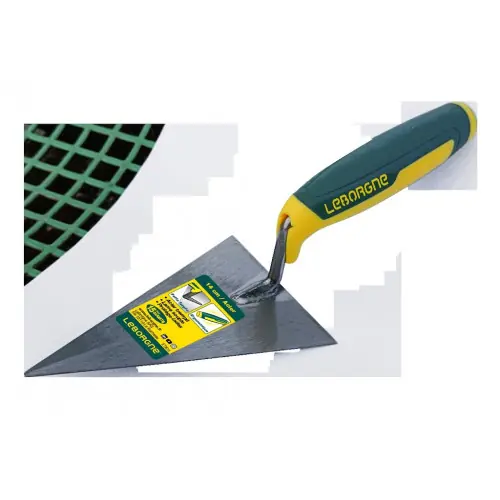 Truelle triangulaire 14 cm manche bi-matière – lame souple pour travail de précision – Leborgne Soldes