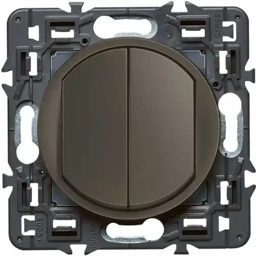 Celiane double poussoir 6A graphite - LEGRAND Commander Vite