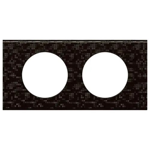 Acheter Direct Celiane plaque 2 postes cuir pixel – LEGRAND