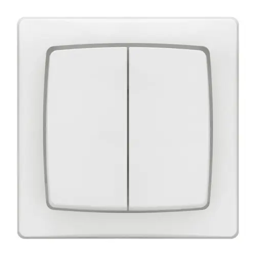 Double interrupteur va-et-vient saillie complet, LEGRAND Asl, blanc - LEGRAND Authentique
