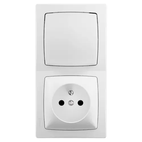 Interrupteur va et vient+prise verticale saillie asl blanc LEGRAND - LEGRAND Achat Immédiat