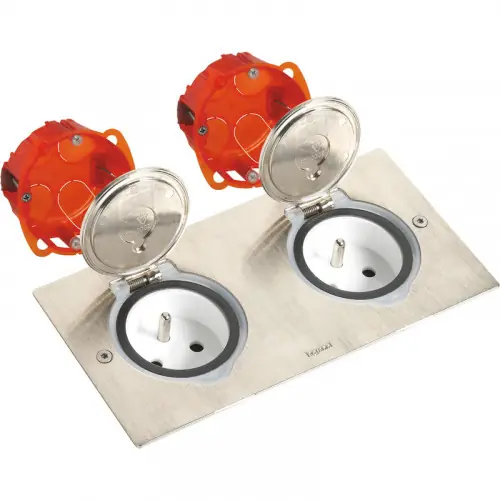 Populaire Kit 2 x prises sol rectangle - LEGRAND