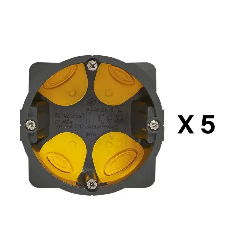 Lot de 5 boîtes d?encastrement pour cloisons sèches LEGRAND - LEGRAND Solde
