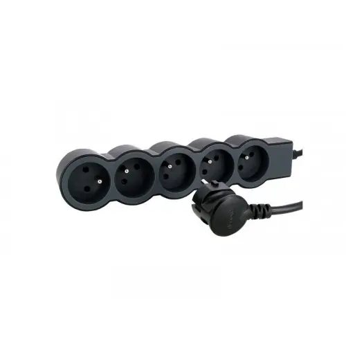 Offre Limitée Multiprise Filaire Compact, 5 Prises Noir, 1,5M - LEGRAND