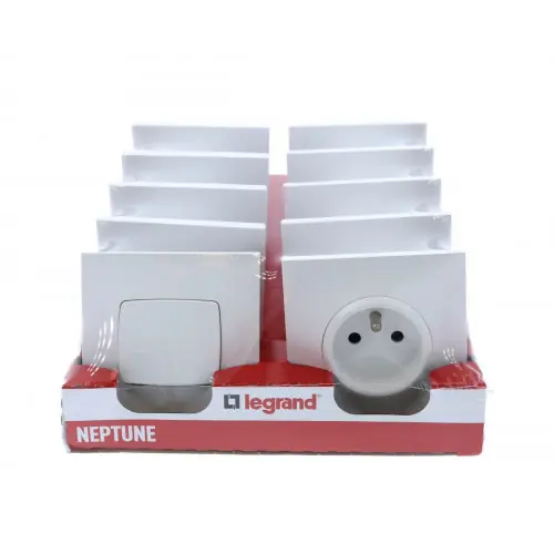 Bon Marché NEPTUNE Lot 2 interrupteurs + 8 prises 2P+T - LEGRAND