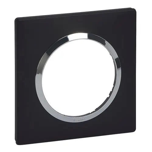 Plaque Dooxie, LEGRAND, noir et chrome - LEGRAND Acheter Direct