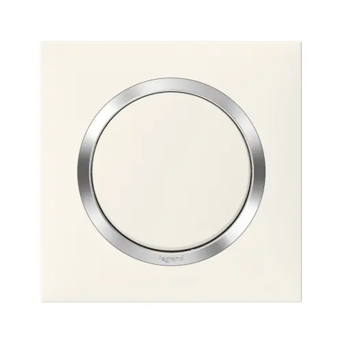Plaque simple Dooxie, LEGRAND, blanc chromé – LEGRAND Meilleur Choix