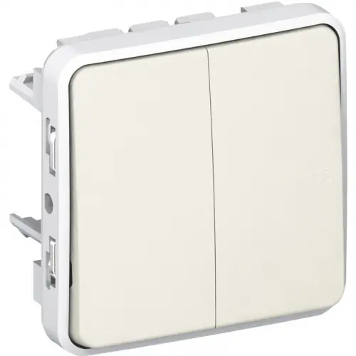 Offre Limitée Plexo double va et vient blanc mécanisme - LEGRAND