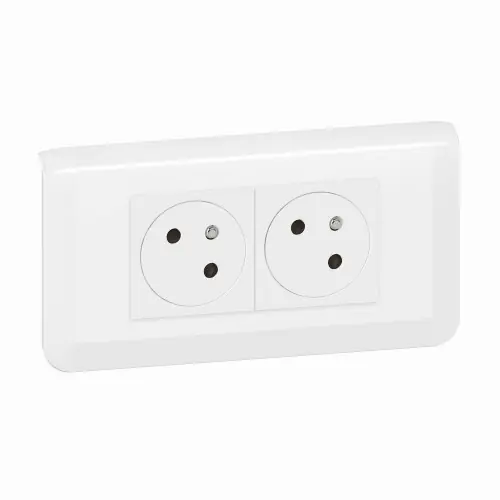PRISE 2P+T PRECABLE+BOITE ENCASTREMENT BLANC – LEGRAND Vente Flash