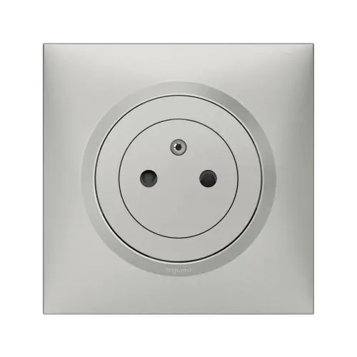 Prise avec terre affleurante complet Dooxie, LEGRAND, aluminium – LEGRAND Achetez Aujourd&rsquo;hui