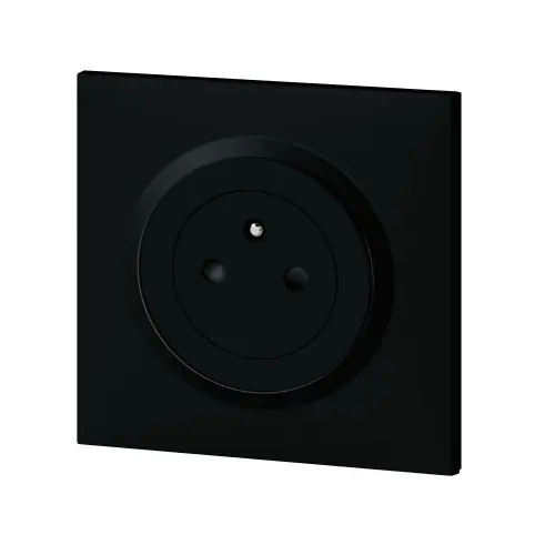 Satisfait Ou Remboursé Prise avec terre Dooxie complet, LEGRAND, noir - LEGRAND