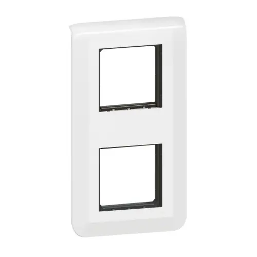 Support et plaque double vertical Mosaic, LEGRAND, blanche - LEGRAND Petit Prix