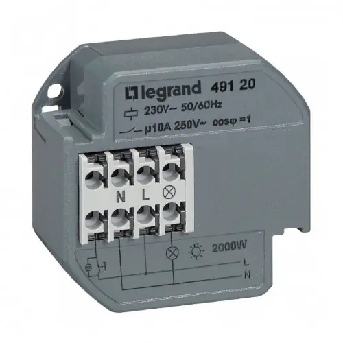 Authentique Télérupteur silencieux 10A 230V à encastrer – – LEGRAND