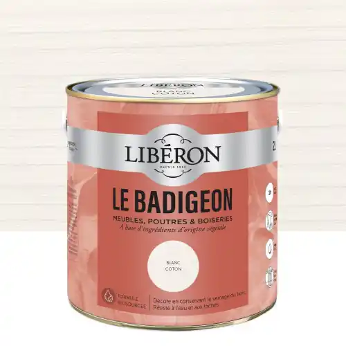 Badigeon LIBERON blanc coton mat 2 l – LIBERON Nouveauté