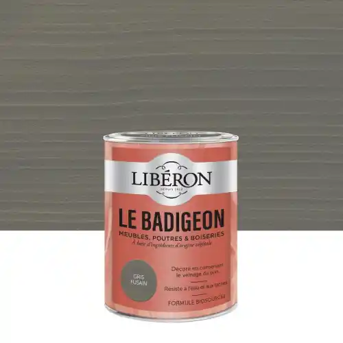 Nouvelle Collection Badigeon LIBERON gris fusain mat 250 ml – LIBERON