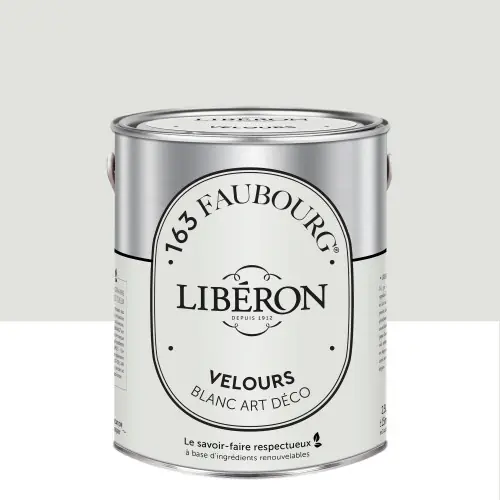 Peinture blanc art déco multisupport 163 faubourg LIBÉRON velours 2.5 l - LIBERON Prix Promo