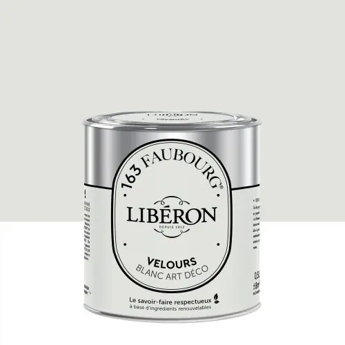 Peinture blanc art déco mur, plafond et boiserie LIBÉRON velours 0.5 l - LIBERON Offre Limitée