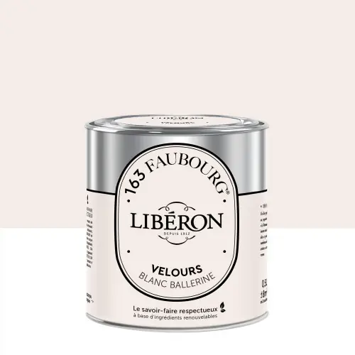 Peinture blanc ballerine multisupport 163 faubourg LIBÉRON velours 0.5 l - LIBERON Acheter En Ligne